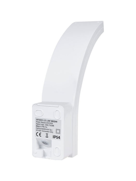Maclean Energy MCE244 Επιτοίχιο Εξωτερικό Φωτιστικό LED 10W 4000K 10εκ.