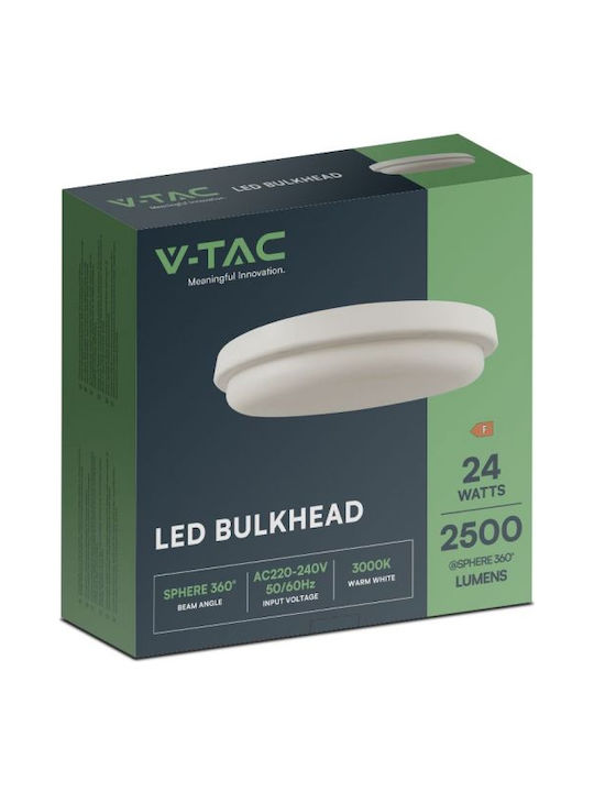 V-TAC Deckenleuchte für den Außenbereich mit integriertem LED in Weiß Farbe 23596