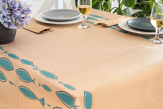 PaperQ Τραπεζομάντηλο Paperq Μπεζ 100x100cm 200τμχ