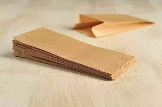 Ntampoudis Kraft Paper Food Packaging Bag 100 Pieces 27x10cm