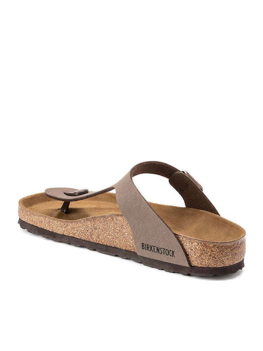Gizeh Birko-Flor Nubuck Women's Anatomic Sandals Mocha Narrow Fit