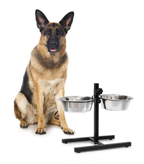 Relaxdays Bol din oțel inoxidabil Mâncare pentru Câine & Pisică pe Bază 2x 2.15lt 42cm