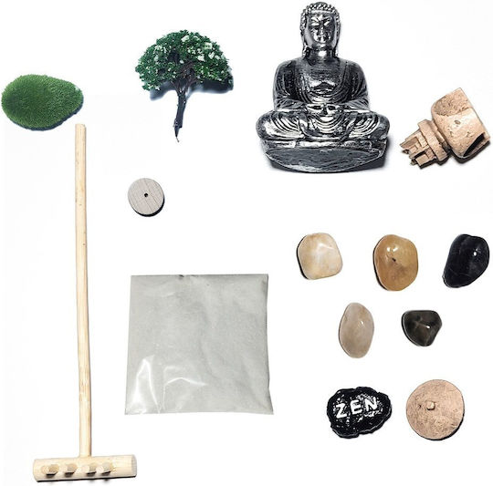 Mad Monkey Mad Monkey Zen Διακοσμητική Πέτρα Κήπου Ξύλινη 23QZ7N