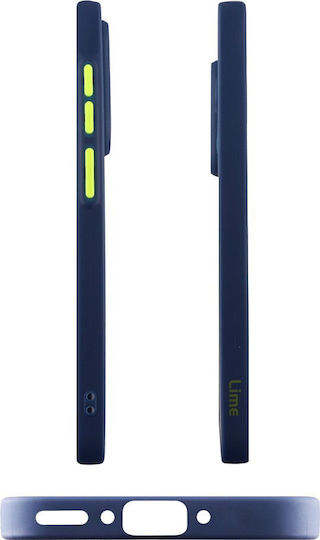 Lime Hardshell Fusion Full Camera Protection Back Cover Plastic / Silicone Blue (Redmi Note 14 Pro 4G)