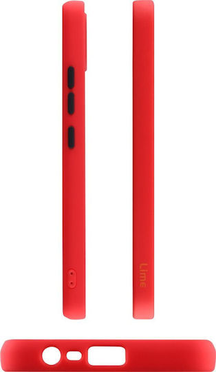 Lime Hardshell Fusion Full Camera Protection Back Cover Plastic / Silicone Red (Redmi Note 14 4G)
