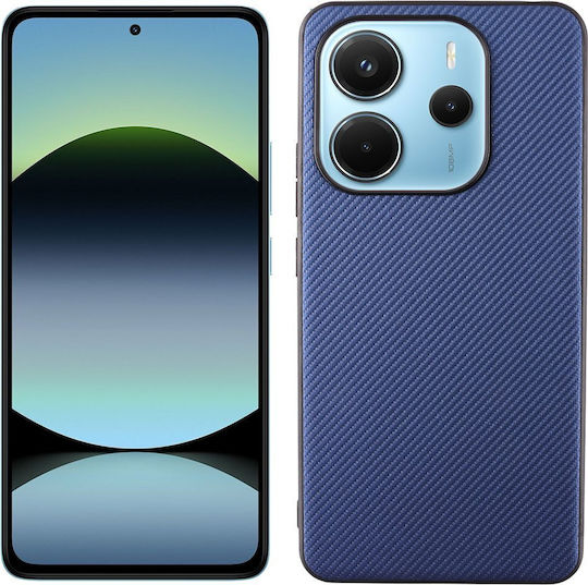 Volte-Tel Carbon Lift Back Cover Silicone Blue (Redmi Note 14 4G)