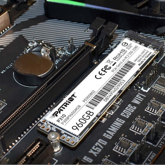 Patriot P310 SSD 960GB M.2 Type with PCI Express 3.0 Connection