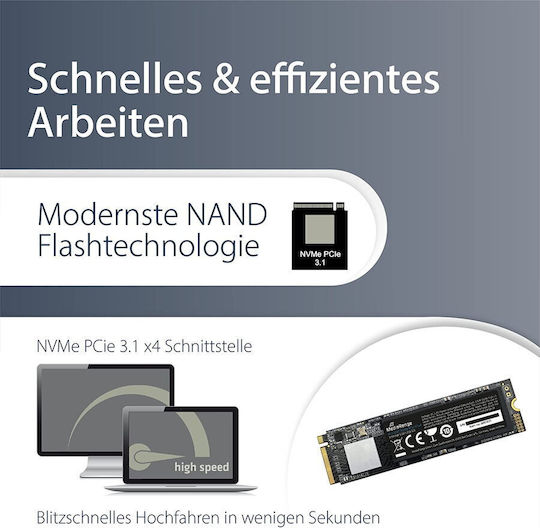 MediaRange MR1033 SSD 1TB τύπου M.2 με σύνδεση PCI Express 3.0 MR1033