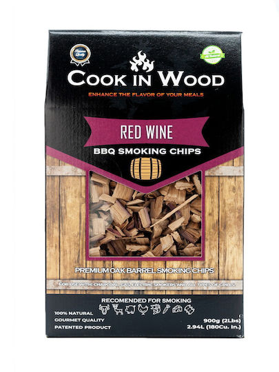 Cook in Wood Chips Ξύλου Καπνίσματος για Ψησταριά με Άρωμα Κρασιού 900gr
