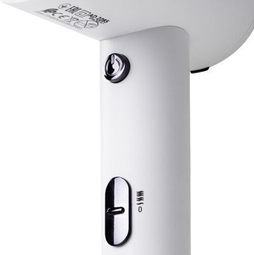 Adler White Hotel Hair Dryer 2kW with Spiral Cable up to 168cm