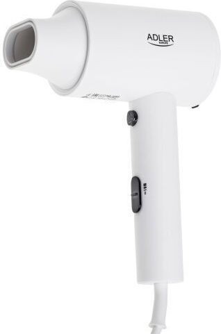 Adler White Hotel Hair Dryer 2kW with Spiral Cable up to 168cm
