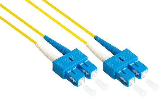 Alcasa Optisches Faser Netzwerkkabel 2m Blau