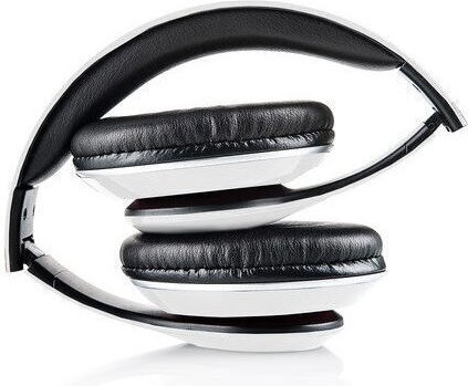 GoGEN HBTM 41WR Ασύρματα / Ενσύρματα Over Ear Ακουστικά με Ραδιόφωνο με 6 ώρες Λειτουργίας Λευκά