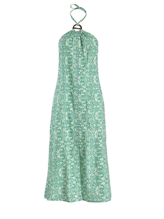 Summer Maxi Petrol Blue Dress