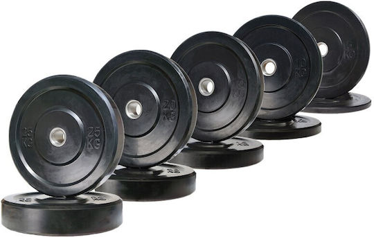 Optimum Set of Plates Olympic Type Rubber 1 x 15kg Φ50mm