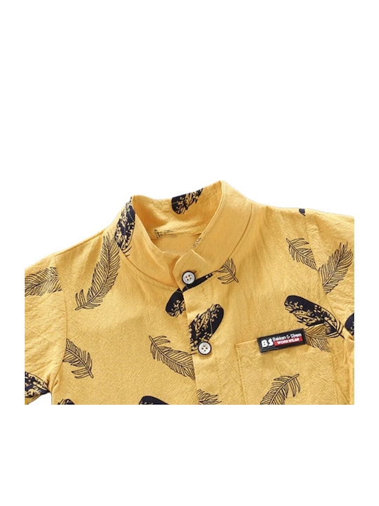 Kids' Set with Shorts Summer 2pcs Yellow