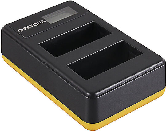 Patona Double Battery Charger Lcd Usb Compatible with Canon