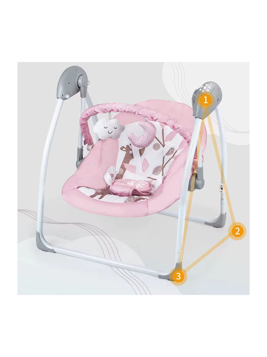 Elektrisch Baby Relax Schaukel mit Musik Καμηλοπάρδαλη
