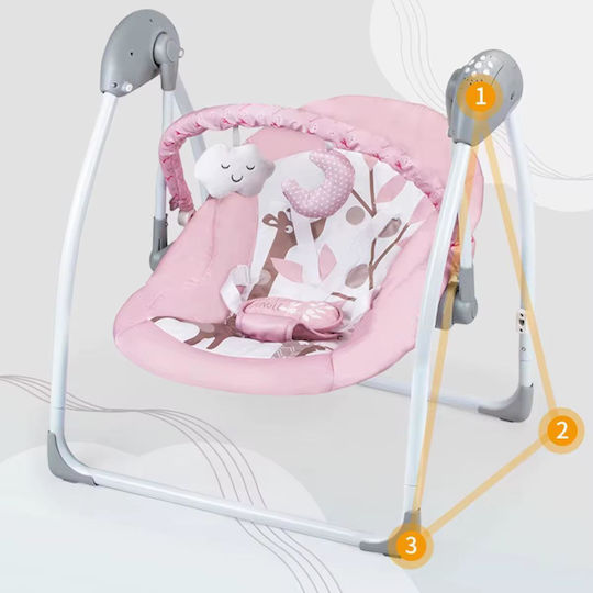 Elektrisch Baby Relax Schaukel mit Musik Καμηλοπάρδαλη