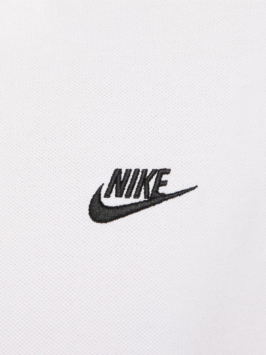 Sportswear Club Polo Short Sleeve White Blouse