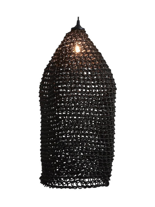 Καπέλο Φωτιστικού Artelibre Μαύρο Χαρτί 30x30x65cm