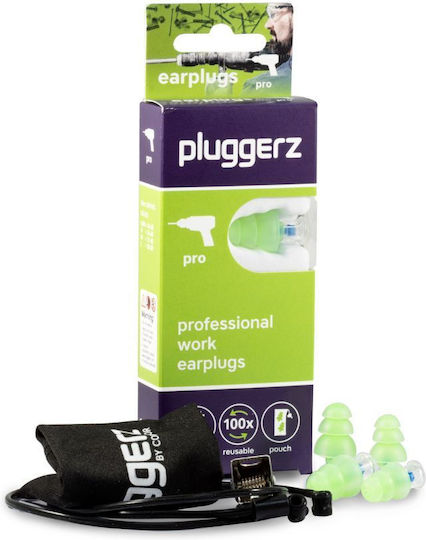 Pluggerz Ωτοασπίδες Σιλικόνης σε Διάφανο Χρώμα 4τμχ