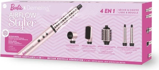 Demeliss Barbie Ηλεκτρική Βούρτσα με Αέρα για Ίσιωμα και Μπούκλες 1300W
