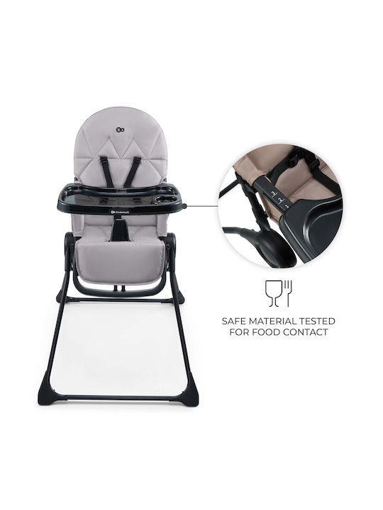 Kinderkraft BINCI Klappbarer Baby Hochstuhl Grau