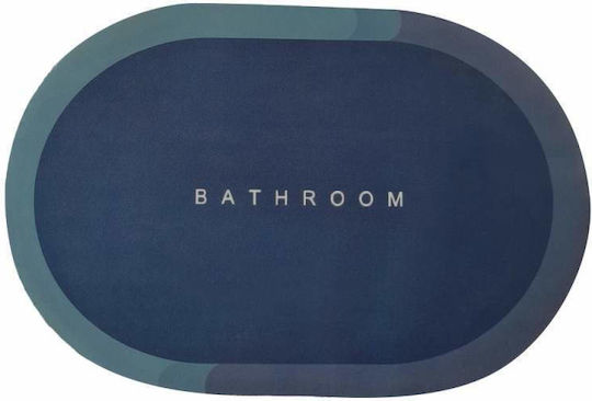 Неслизащо Бански килим Овални Navy Blue/blue 57.5x40бр