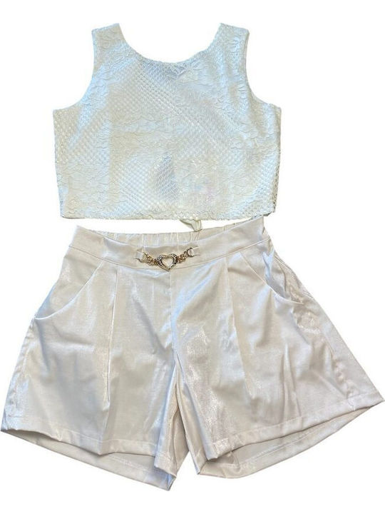 Kinder-Set mit Shorts Sommer 2Stück Gold
