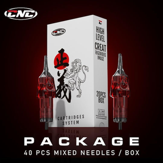 Set 40 Cartuș Ac pentru Tattoo 4 Tipuri 1003rl 1005rl 1007rl 1009rl 1007rs 1009rs 1207rs 1209rs Din Oțel Inoxidabil Contur Umplere En04x-40kit-dg