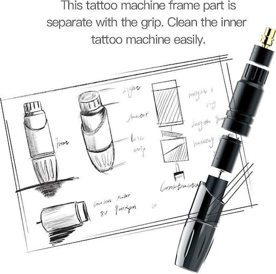 Mașină de Tatuaj Tip Pix Profesională Microblading Pmu Artist Sprâncene Buze Creion Eyeliner Mast P10 Roz