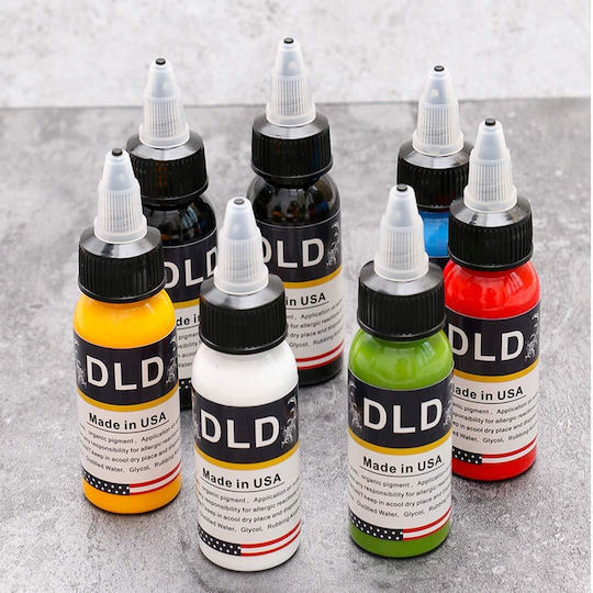 Set Pigmenți Tatuaj Cerneală Profesională 14 Sticle 30 Ml În Culori Diferite Tatuaj Permanent