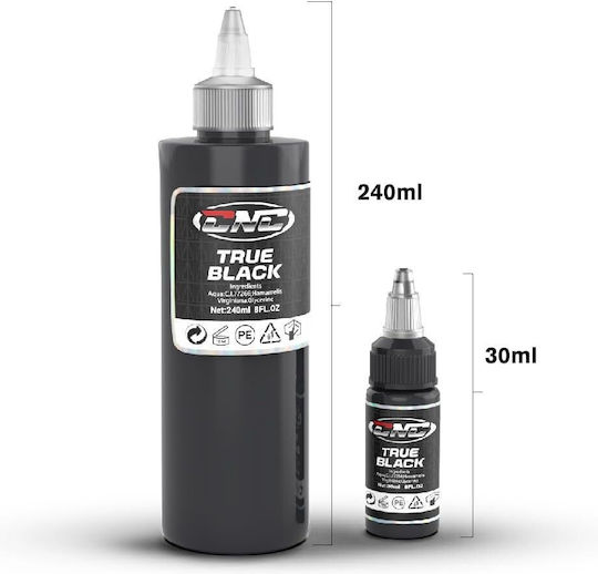 Pigment Permanent pentru Tattoo 240 Ml Inks Profesionale pentru Tattoos Microblading Negru