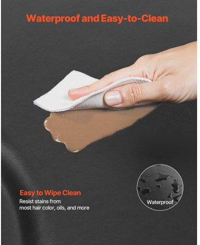 Vevor Salon Mat Hair Stylist 1220 X 930 Mm Semicircle Salon Mat 25mm Thick