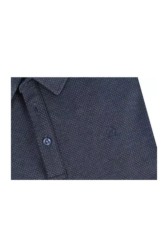 Polo Langarmbluse Blau