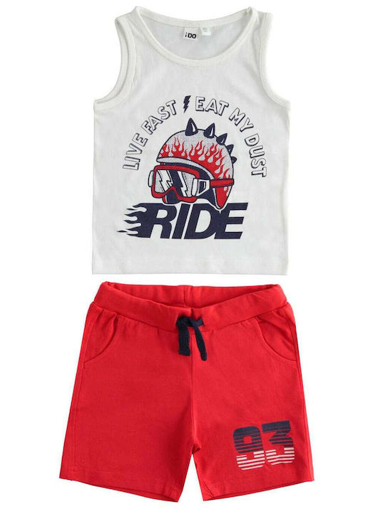 Kids' Set with Shorts Summer 2pcs White