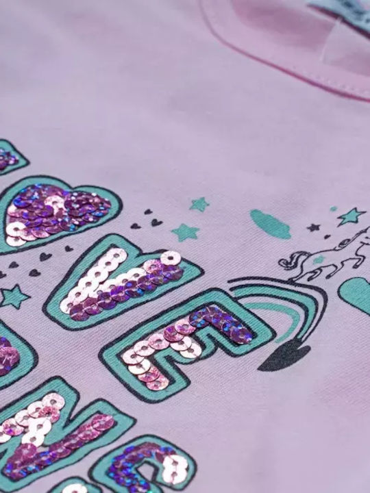 Παιδικό Σετ με Κολάν Καλοκαιρινό 2τμχ Ροζ Love Unicorn