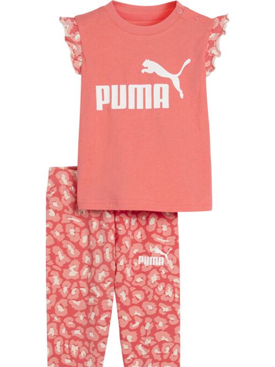 Kids' Set with Leggings Summer 2pcs Pink