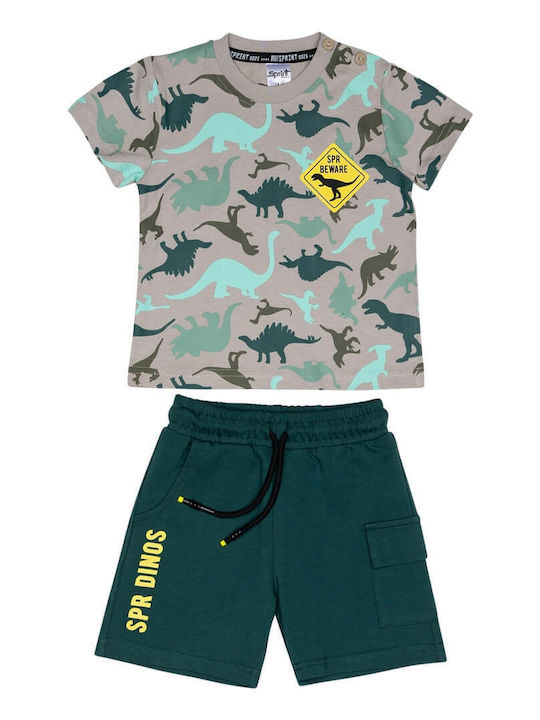 Kids' Set with Shorts Summer 2pcs Grey-cypress