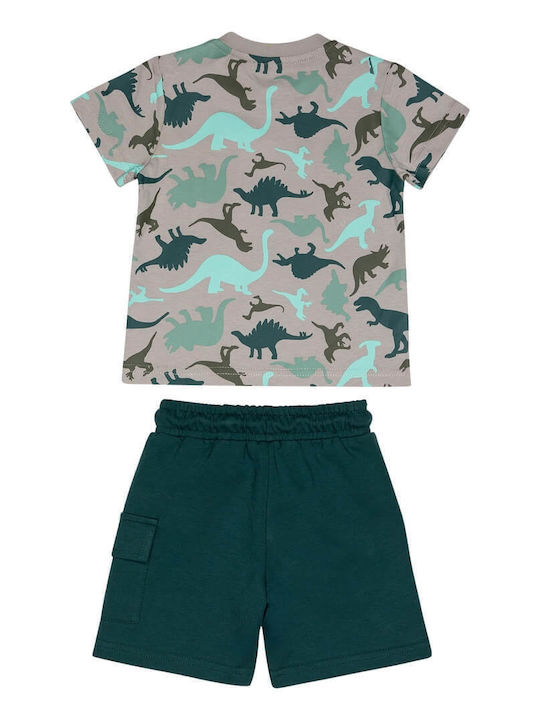 Kids' Set with Shorts Summer 2pcs Grey-cypress