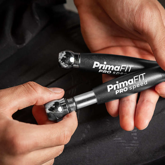 PrimaFit Springseil Fitness mit Gewicht 3m Gray mit einstellbarer Länge