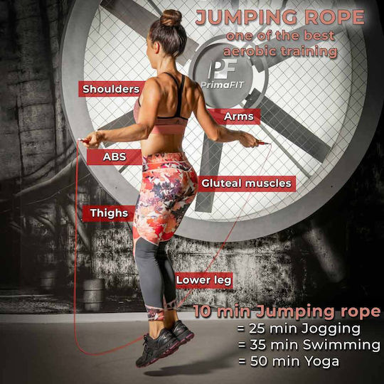 Primafit Speed Pro Въже за скачане Професионално 3м Регулируемо 2 Лагера Допълнителни Тежести за Въже 2 Протектора Алуминиеви Дръжки Чанта за Носене Кросфит Бокс ММА Зелено