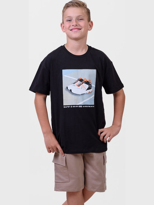 Kids' Set with Shorts Summer 2pcs Black