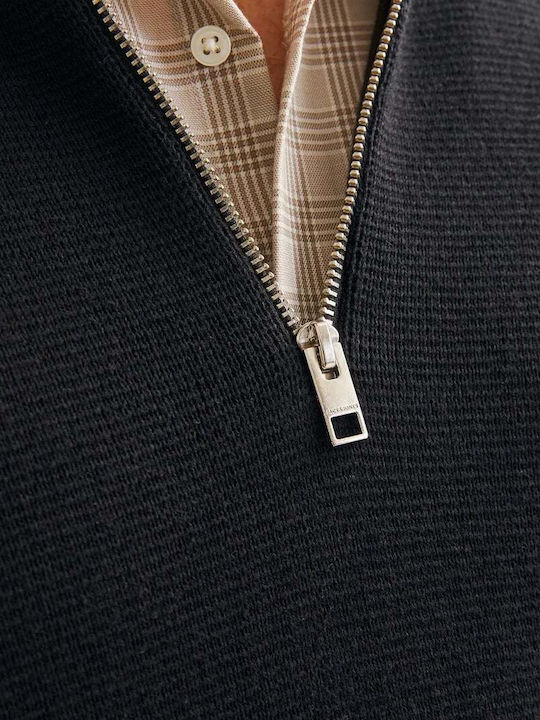 Langarm-Pullover Schwarz