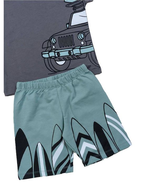 Kids' Set with Shorts Summer 2pcs Anthracite