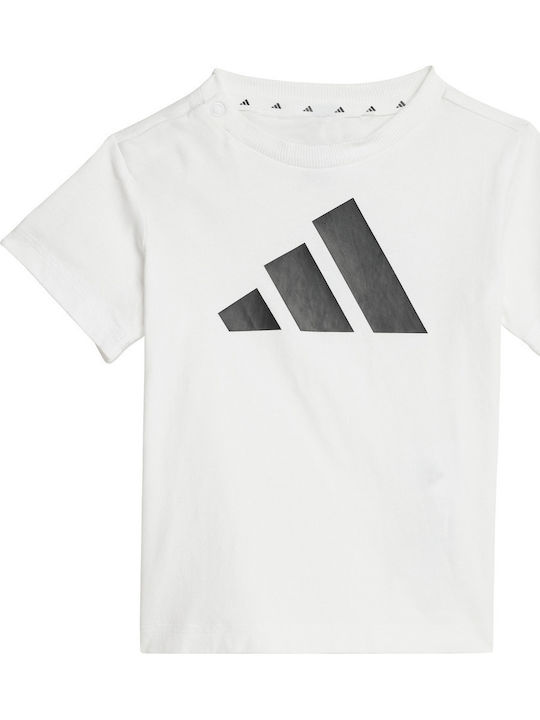 Kinder-Set mit Shorts Sommer 2Stück White, Black Essentials