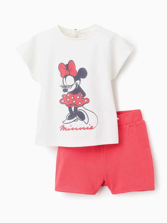 Kinder-Set mit Shorts Sommer 2Stück Red - White