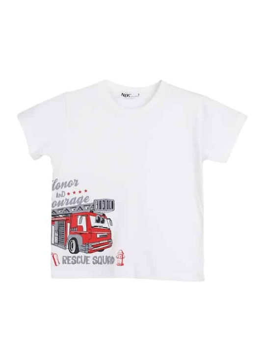 Kids' Set with Shorts Summer 2pcs White