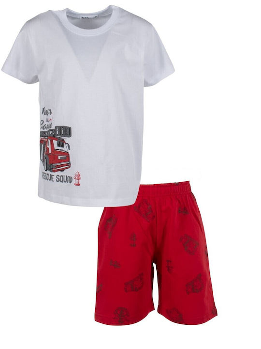 Kids' Set with Shorts Summer 2pcs White